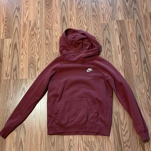 Dusty Rose Nike Cowl Neck Sweatshirt